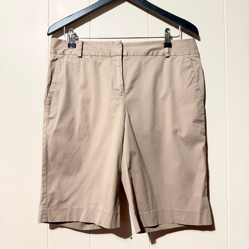 Talbots Bermuda Shorts Tan Women Size 8